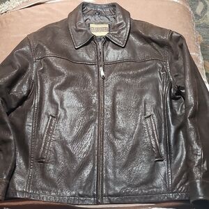 Men's Excelled Buttery Brown Vintage  Leather Jacket Size Large
